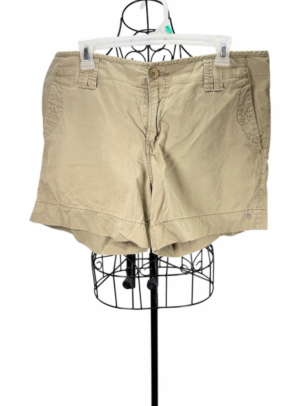 Levi's Women's Khaki Cotton Bermuda Shorts